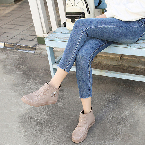 캐주얼 스니커즈 발목 레인부츠