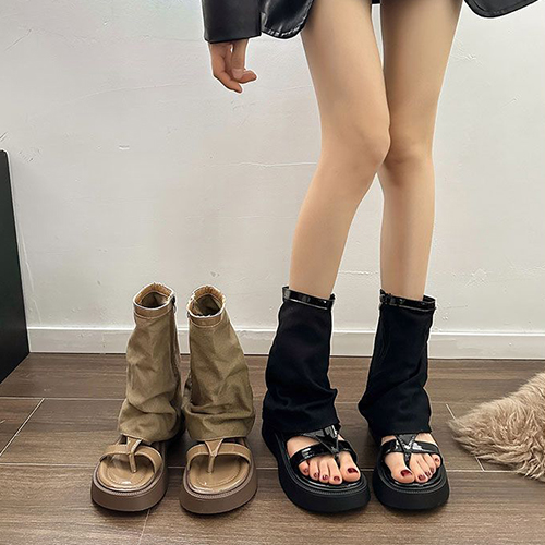 ◈[당일발송] Y2K 발토시 통굽 쪼리 샌들