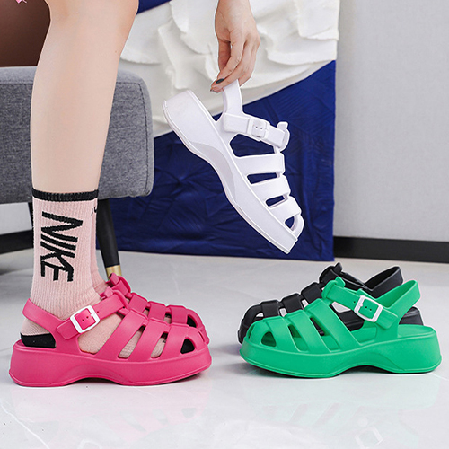 ◈[당일발송] 경량 키높이 플랫폼 젤리 샌들