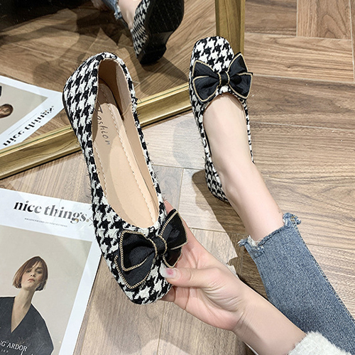 하운드투스 블랙리본 플랫슈즈 