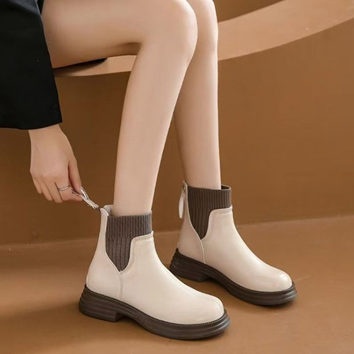 ◈[당일발송]  니팅 집업 워커 부츠