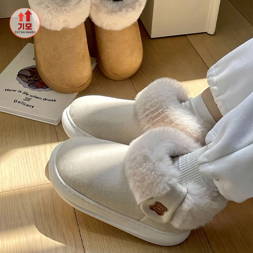 ★한정수량 SALE★곰돌이 퍼안감 보온 어그 슈즈 [쿠폰 적용 제외] 
