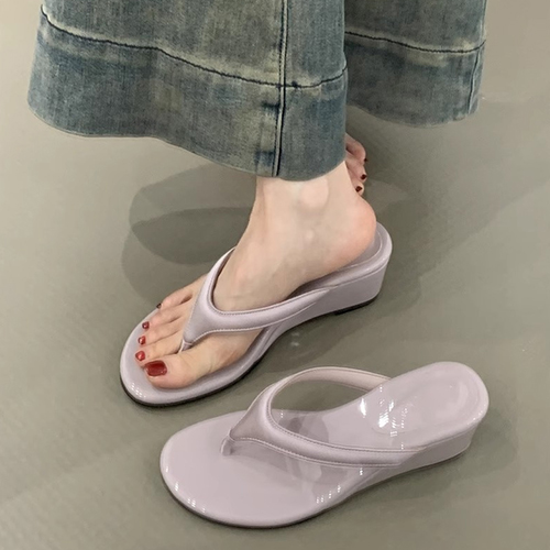 ◈[당일발송] 유광 에나멜 쪼리 슬리퍼