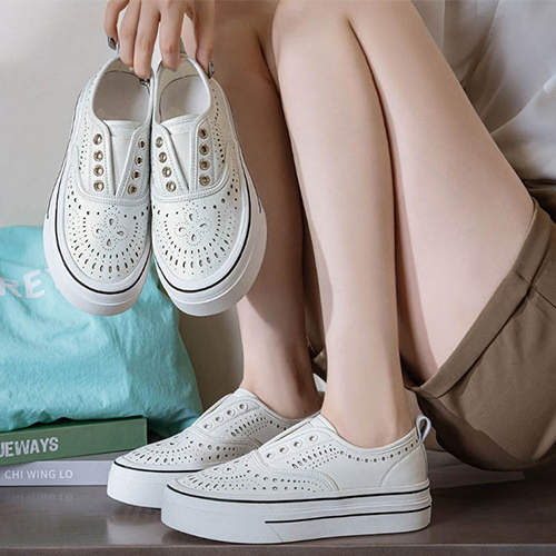 편안한 패턴 키높이 데일리 슬립온