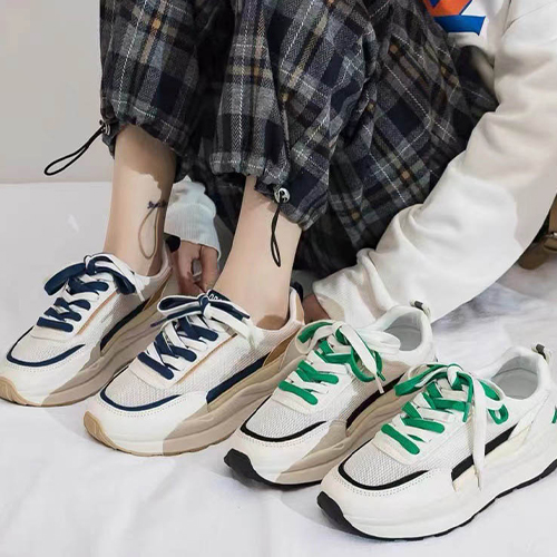 스타일리시 배색 데일리 운동화