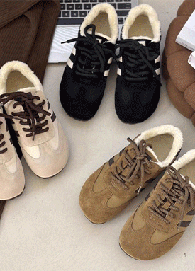 포근 털안감 겨울 스니커즈