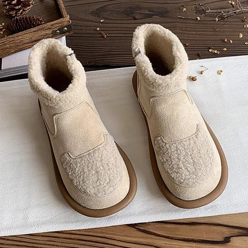 ◈[당일발송] 양털 안감 포근 지퍼 부츠