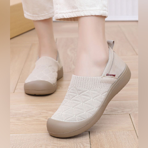 퀼팅 니트 슬립온 슈즈