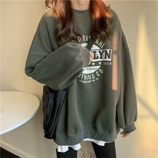 영문 레터팅 맨투맨 