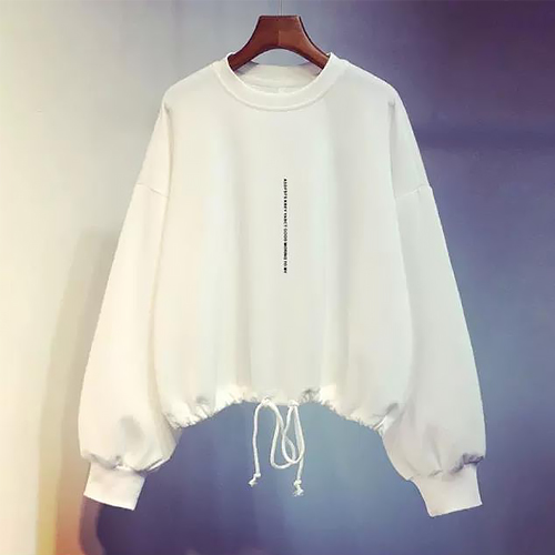 ★수요특가 자정마감 50%★레터링 프린트 라운드 스트링 맨투맨