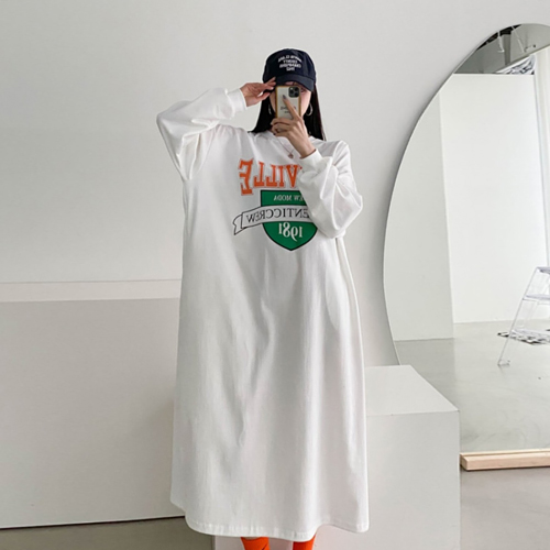  모다 롱 맨투맨 원피스#