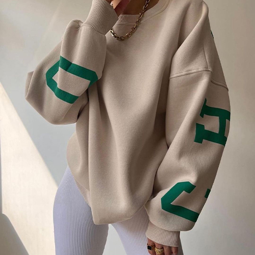 ◈[당일발송] 시카고 레터링 루즈핏 맨투맨