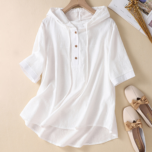 ◈[당일발송] 루즈핏 패턴 베이직 후드 티셔츠