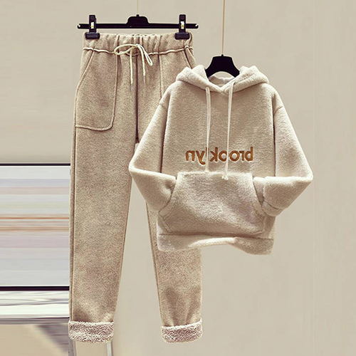 브루클린 양털 후드&트레이닝 팬츠 2SET