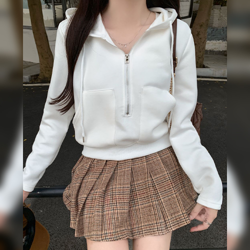 ◈[당일발송] 반집업 빅포켓 후드티