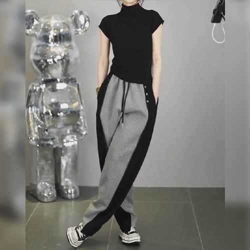 캡소매 폴라티&배색 트레이닝 팬츠 2SET