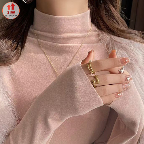 ◈[당일발송] 포근 약기모 여리핏 폴라넥 티셔츠