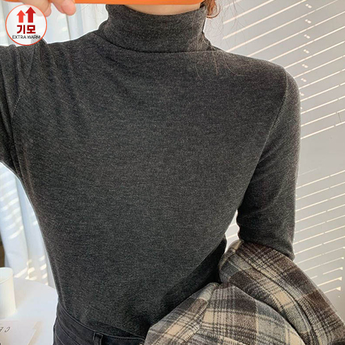 ◈[당일발송] 기모 폴라넥 베이직 슬림 이너티