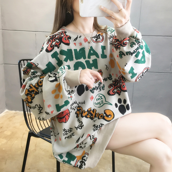[당일발송6] [재입고] 익사이팅 프린팅 루즈핏 맨투맨