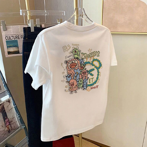 [당일발송]스위트허니 라운드 반팔티