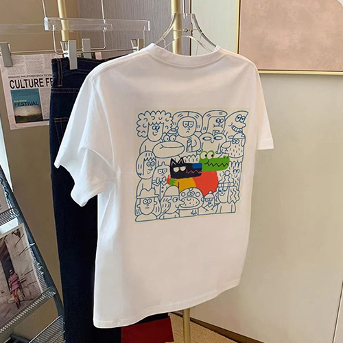 크로커 프린팅 반팔티