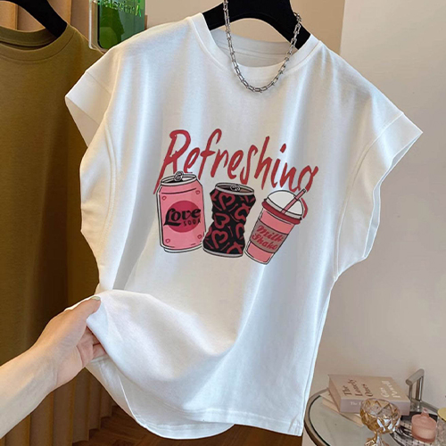 [당일발송]빈티지 리프레시 프린팅 티셔츠