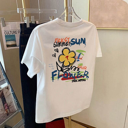 ◈[당일발송] 썬플라워 그래픽 반팔 티셔츠