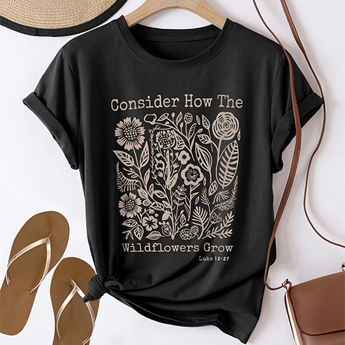 와일드플라워 빈티지 반팔 티셔츠