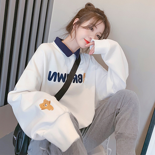 ◈[당일발송] 브라운 베어 카라 티셔츠