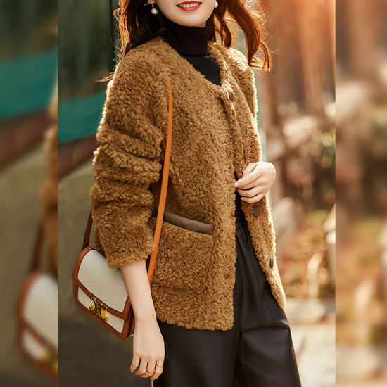  노카라 포근 덤블 자켓