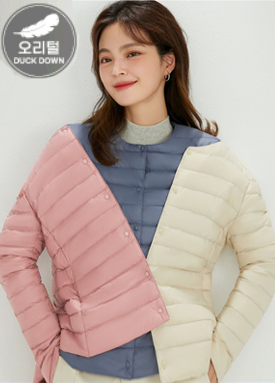 덕다운 100% 경량 패딩