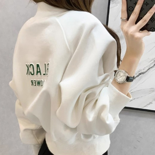 플랙플라워 레터링 투포켓 점퍼