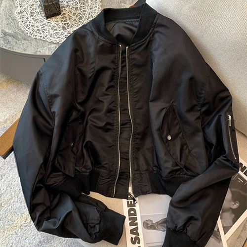 베이직 크롭 오버핏 블루종