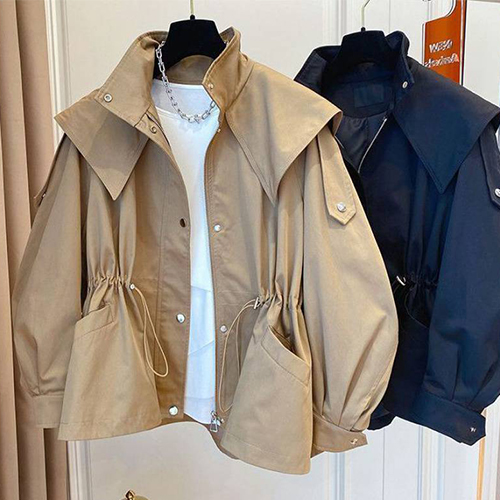 ◈[당일발송]야상 트렌치 숏 후드 점퍼