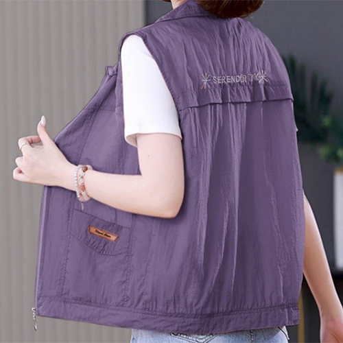 ◈[당일발송]  슬리브리스 바람막이 집업 조끼