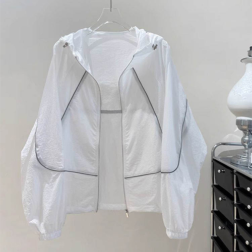 ◈[당일발송] 라인 후드 경량 바람막이 점퍼