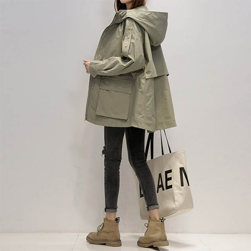 ◈[당일발송] 데일리 루즈핏 후드 윈드 점퍼