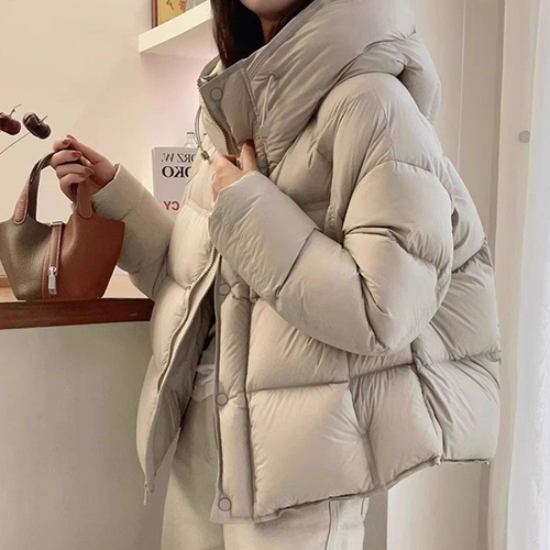 겨울 하이넥 후드 베이직 패딩