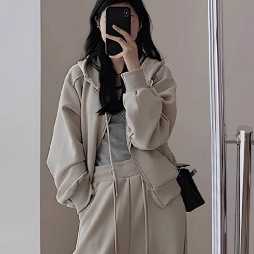 캐주얼 후드집업 와이드 팬츠 2SET