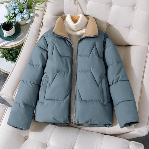 ★일요특가 자정마감 50%★투톤 카라 포인트 데일리 패딩