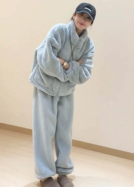 ★금요특가 자정마감 50%★겨울 포근 양털 점퍼&조거 팬츠 2SET