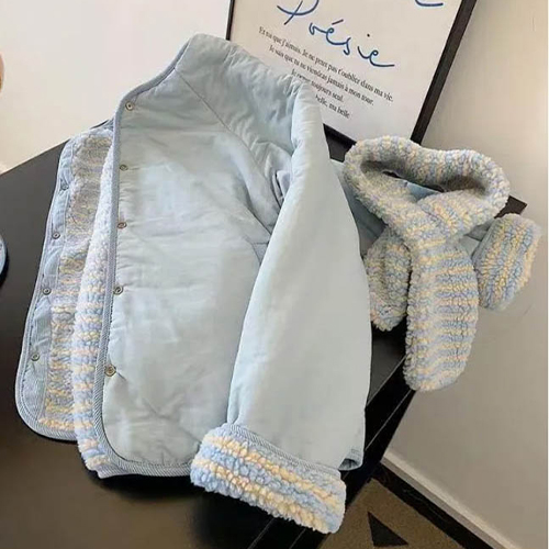 ◈[당일발송] 양털 리버서블 점퍼&머플러