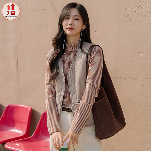 기모 안감 퀼팅 경량 패딩 조끼