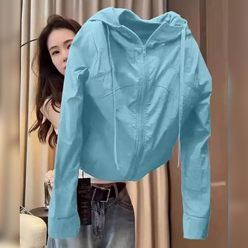 경량 UV 차단 후드 바람막이 점퍼