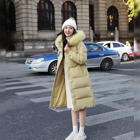 ◈[당일발송]후드 벨티드 롱  오리털 패딩 점퍼