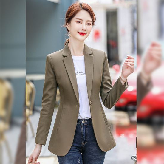 ◈[당일발송] 클래식 원 버튼 라인 자켓