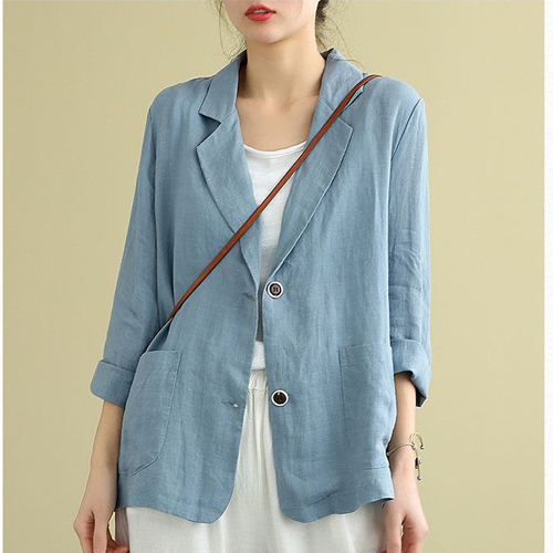 싱글 린넨 썸머 자켓 ※