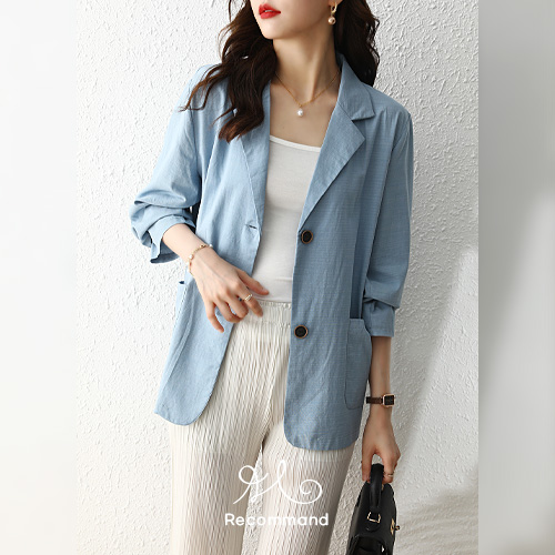 ◈[당일발송] 싱글 린넨 썸머 자켓