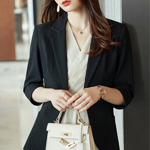 ◈[당일발송] 베이직 7부 블레이저 재킷