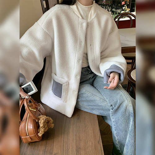 ◈[당일발송] 포근 양털 루즈핏 자켓